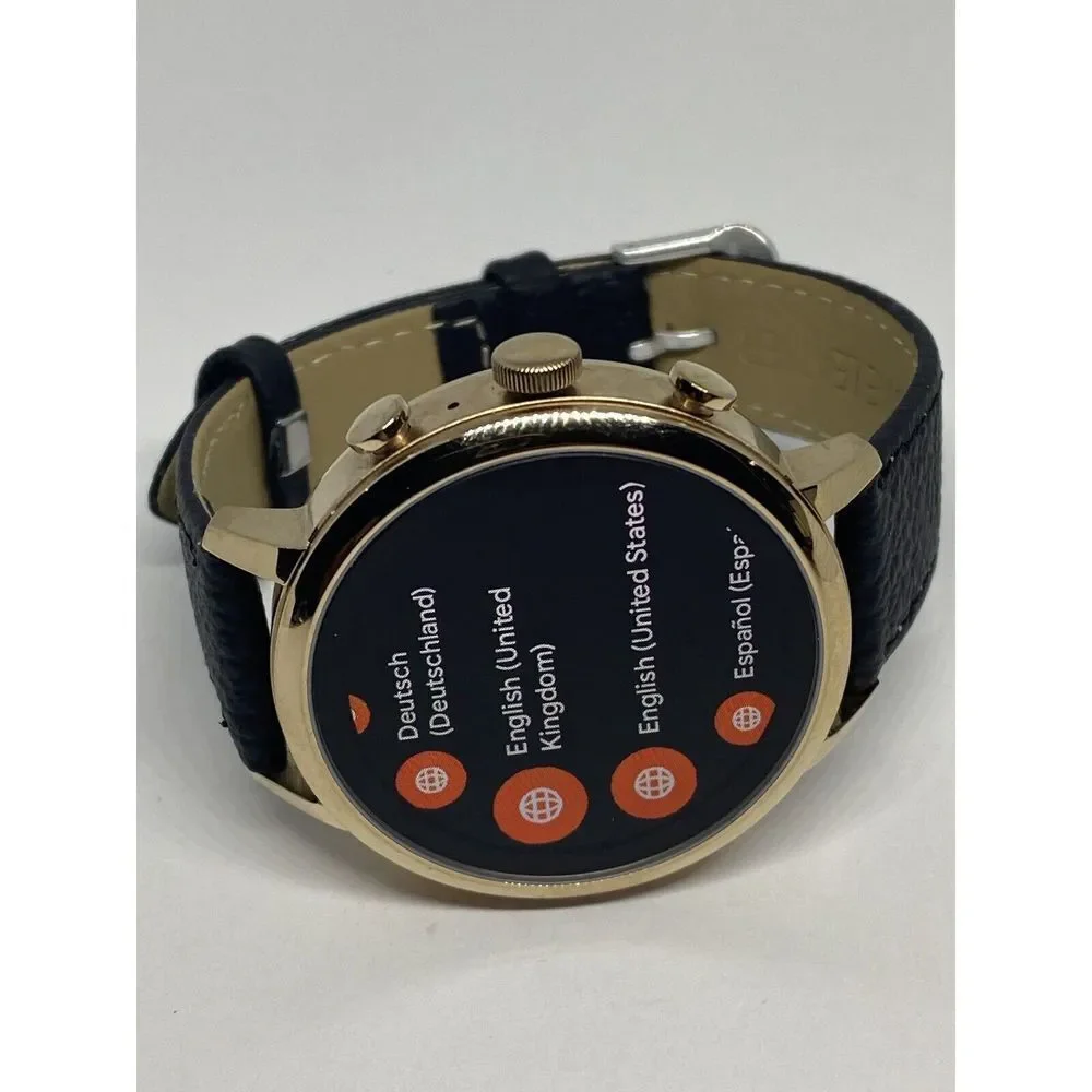 Fossil Venture HR Gen 4 FTW6020 Women Black Leather Digital Sport Smartwatch